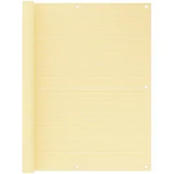 vidaXL Balkon-Sichtschutz Beige 120x300 cm HDPE