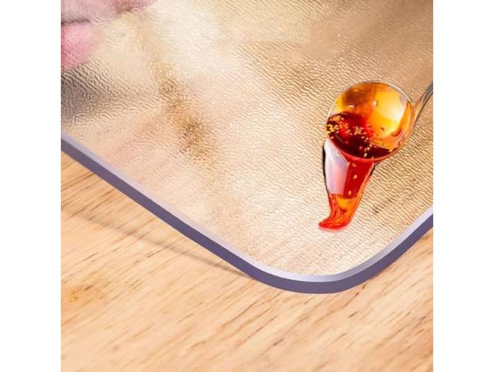 Eiauiuo Milchglas Tischfolie PVC Tischschutz Für Ess Und Küchentische Kratzhemmend, Hitzebeständige Oberfläche, Wasser- Und Flüssigkeitsabweisend, Pflegeleicht(Frosted 3mm,100*150cm)