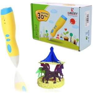 Kunstify 3D-Stift 80455192 Painting Pen D10 Junior, mit Akku, inkl. 3 Filamente, kindersicher