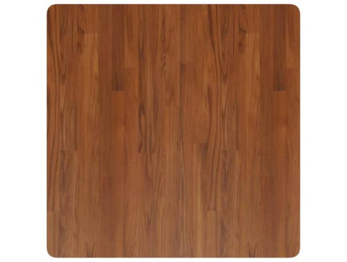 GFDWPUY Tischplatte Quadratisch Dunkelbraun 80x80x2,5cm Eiche Behandelt Massivholz, Rustikales Design, Vielseitig Nutzbar, Feucht Abwischbar