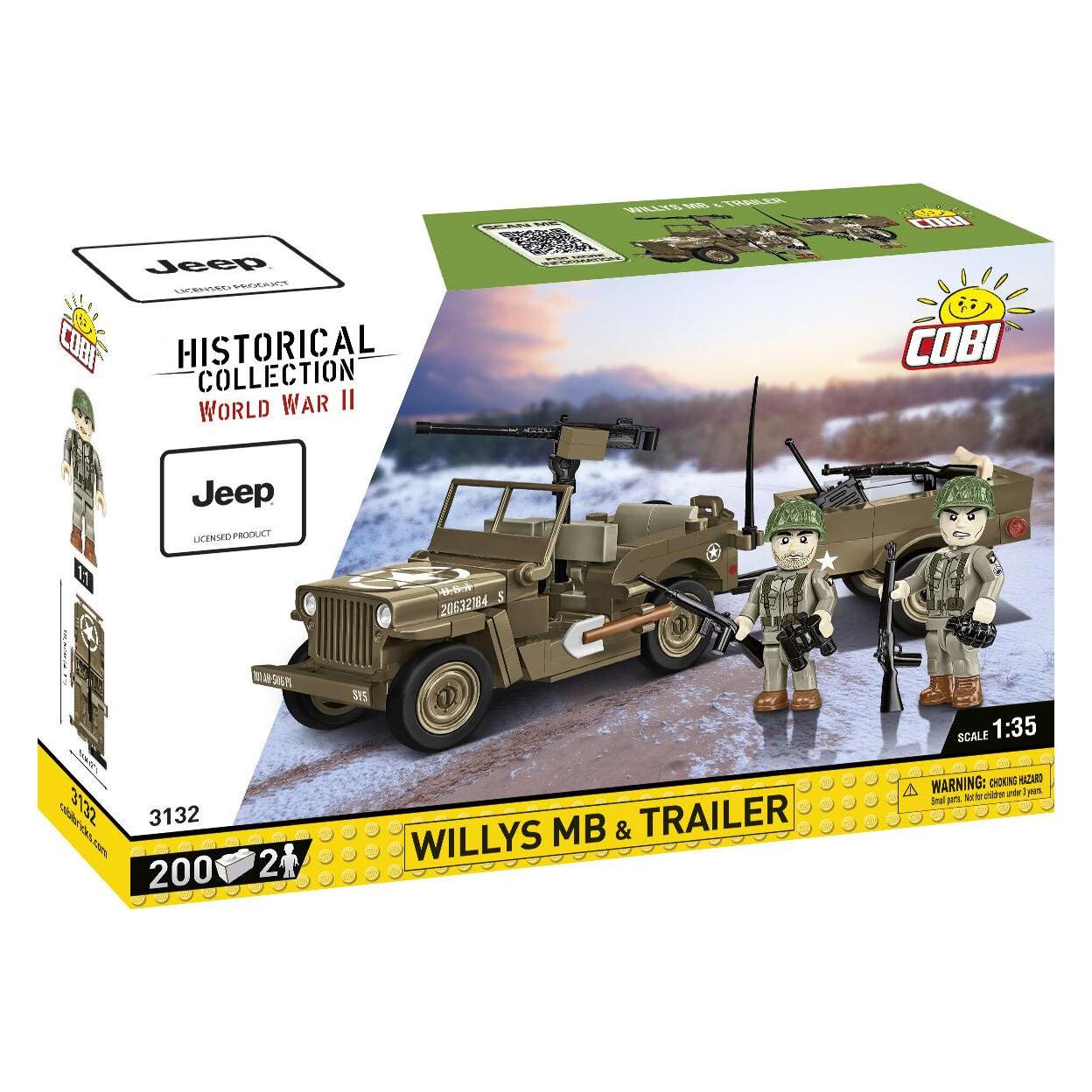 Cobi Willys MB & Trailer (10-COBI-3132)
