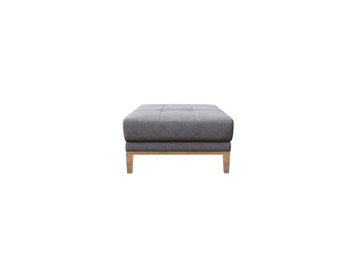 Pouf en polyester gris foncé