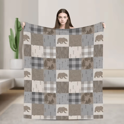 Inspire Curations Royal Stewart Tartan Plaid Soft Fleece Throw Blanket 6 75x100cm 30x40in
