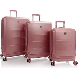 Heys EZ Fashion 4 Rollen Kofferset 3-teilig mit Dehnfalte, Koffer, Rosa