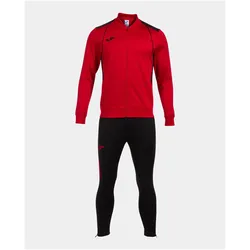 Joma, Herren, Sporthose, Meisterschafts-Trainingsanzug (XL), Rot, Schwarz
