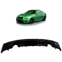Heckansatz Heckspoiler Diffusor passend für BMW F22 Coupe F23 Cabrio für M-Paket 2 Rohr