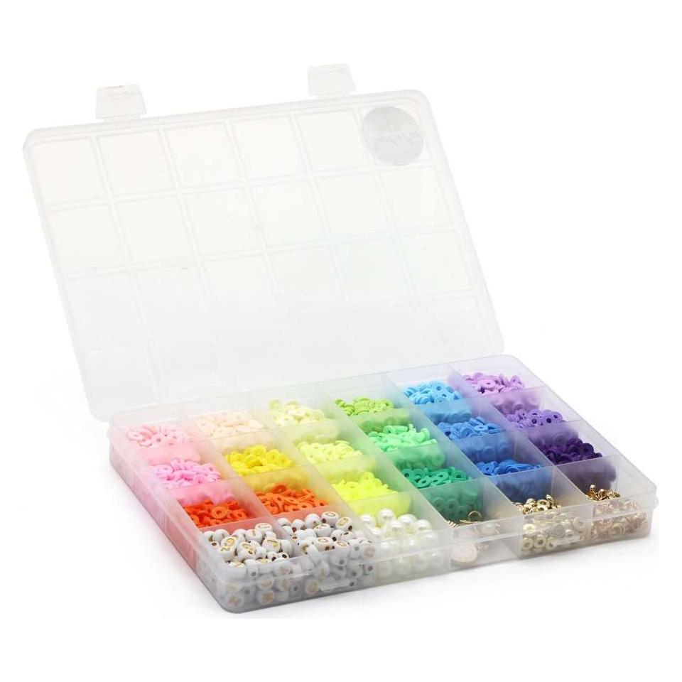 Toymax Pearl 'n Fun - Heishi Fimo pearl mix w/accessories - Pastel colours (714202) (714202)