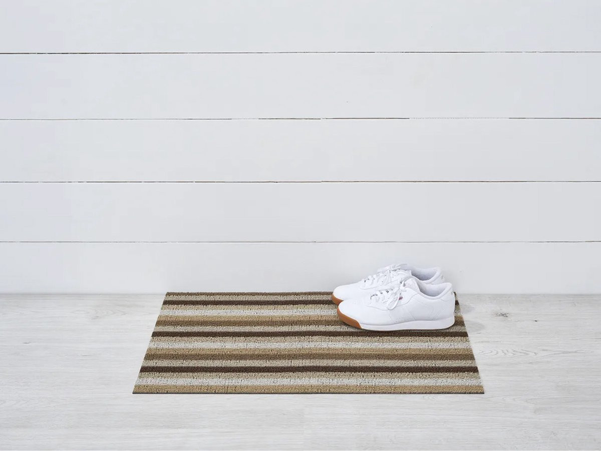 Chilewich Deurmat Even-Stripe Mocha B: 46 cm, D: 71 cm