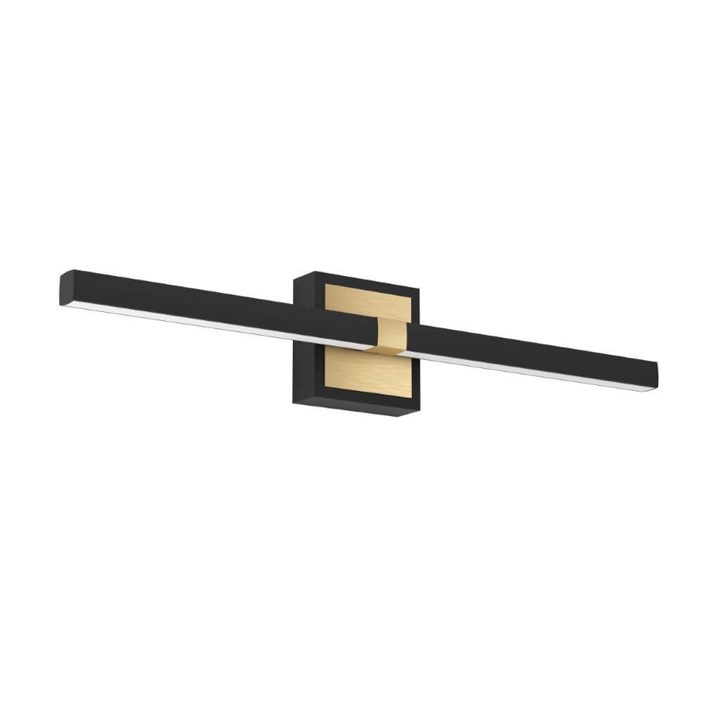 Eglo Peguera LED Badkamer Muurlamp - Zwart/Goud/Messing - 60 cm
