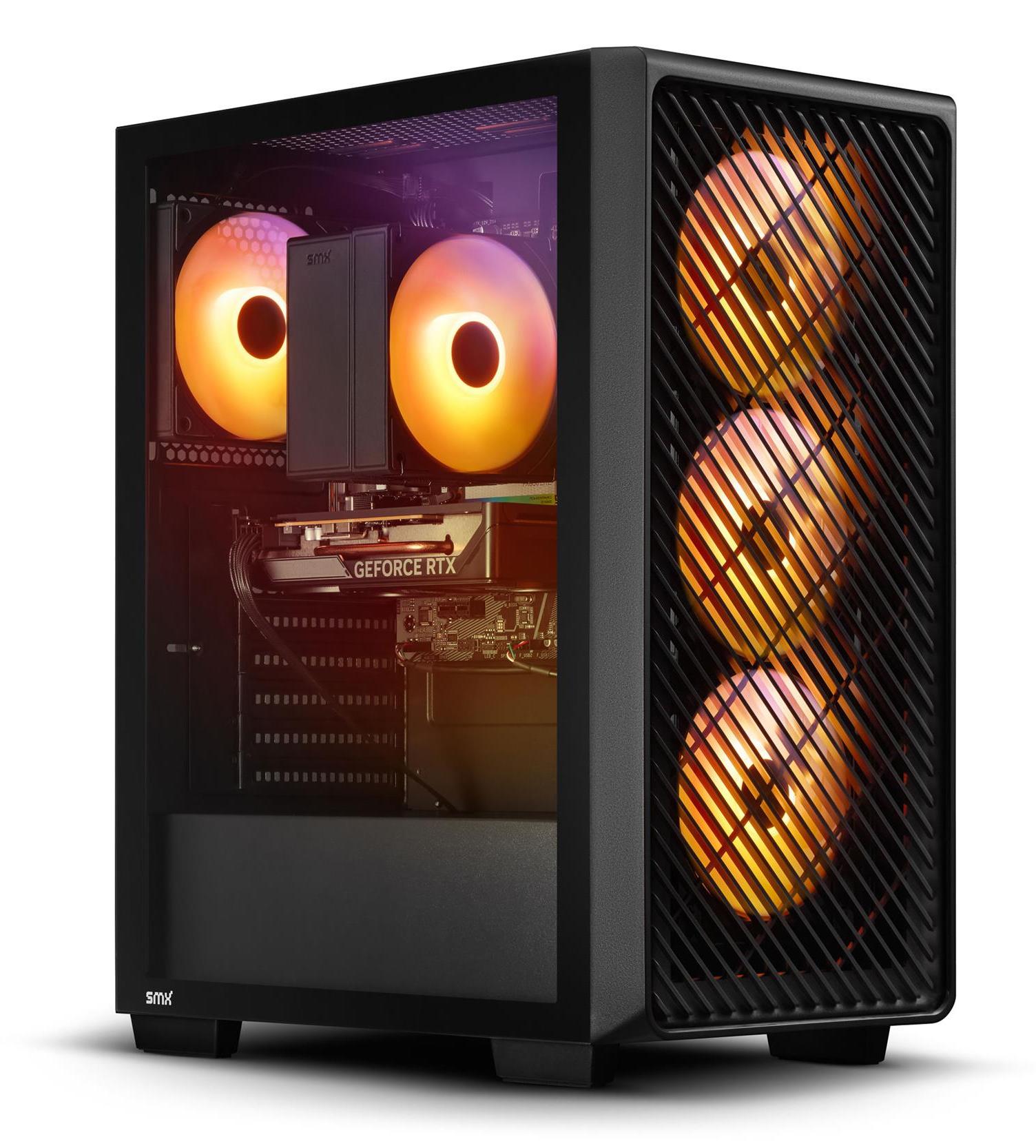 SMX BattleStation - Intel Core I5-14400F, RTX 5050 8GB, 32GB RAM, 1TB SSD, ARGB-Beleuchtung, Win11 - Gaming PC