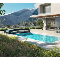 Palram - Canopia Aluminium Poolüberdachung Majorca 46 | 670x457x81 cm | Größenauswahl - Grau