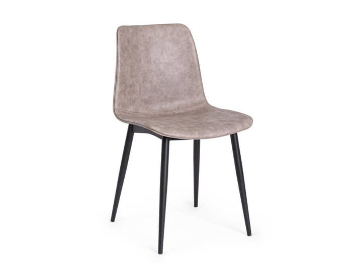 Feeling4Home Stuhl Kyra, Beige/Schwarz