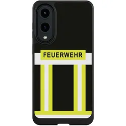 Nivocase Hülle für Samsung Galaxy S25 Edge Handyhülle NIVOcore Case Schwarz Beruf Feuerwehr Feuerwehrmann (Samsung Galaxy S25 Edge), Smartphone Hülle, Schwarz