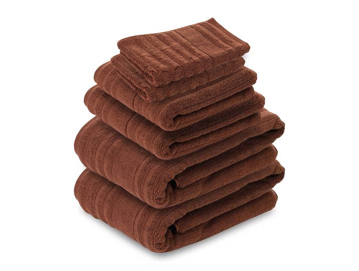 Serviettes de bain Mailand Bamboo - 6 Marron/Marron