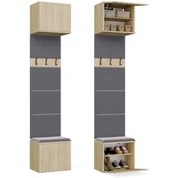 Garderobe Kleiderpaneel HAGA 1W EICHE SONOMA