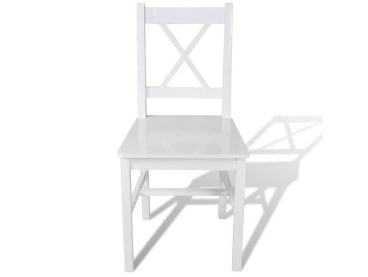 Lot de 6 chaises à manger pinède - Solide&Luxe - chaise repas - Blanc - 41 5 x 41 cm（50105）