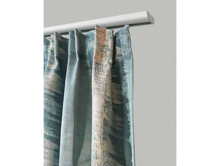 Gardinenschiene GARESA 400 , beige (aluminiumfarben, natur), L:140cm, Aluminium, Kunststoff, Gardinenstangen, Gardinenschiene, Aluminiumschiene, schlicht, Deckenmontage, verlängerbar
