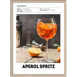 Gerahmtes Bild  APEROL SPRITZ (BHT 32,50x42,50x2 cm) - bunt - BHT 32,50x42,50x2 cm