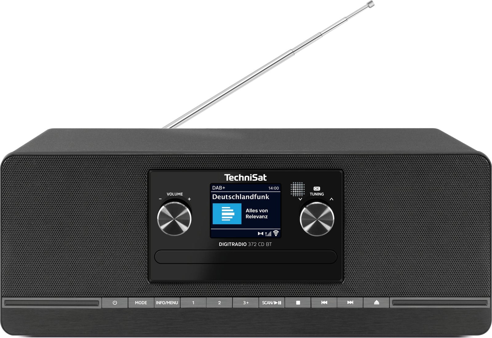 TechniSat DigitRadio 372 CD BT radio met Bluetooth, zwart