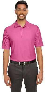 CORE365 CE112 Men's Fusion ChromaSoft Pique Polo Shirt in Charity Pink size 3XL   Polyester