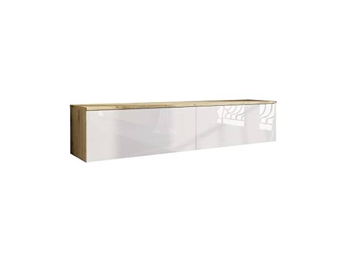 Marlux-Meble TV Schrank Lowboard Fernsehschrank Fernsehtisch Sideboard HiFi-Schrank Hängend oder Stehend Korpus-Eiche 181x31x33 cm
