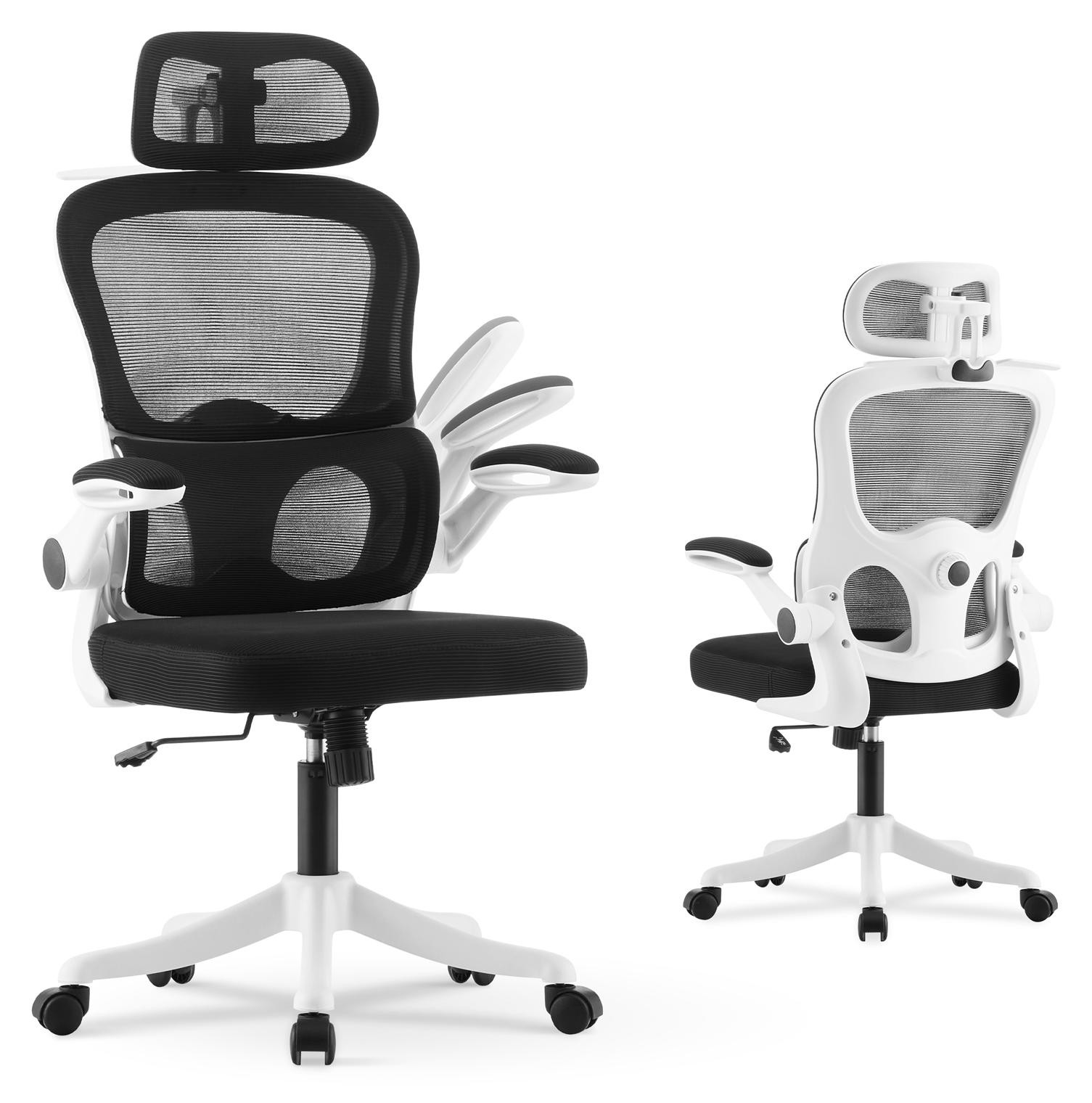 Selius Ergonomische Bureaustoel met Armleuningen en Draaifunctie