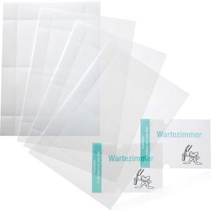 Durable 483219 Crystal Sign Einsteckschilder 148x148, 10 Stück
