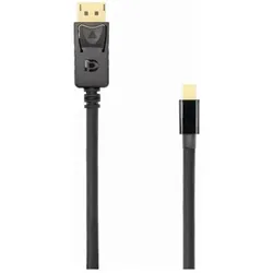 Sbox DP-Mini DP M/M 2m DP-MINI-DP-2 (2 m), Videokabel, Schwarz