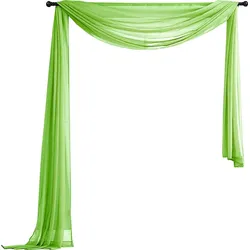 QUERBEHANG 1ER SET HxB 140x600 Apfelgrün