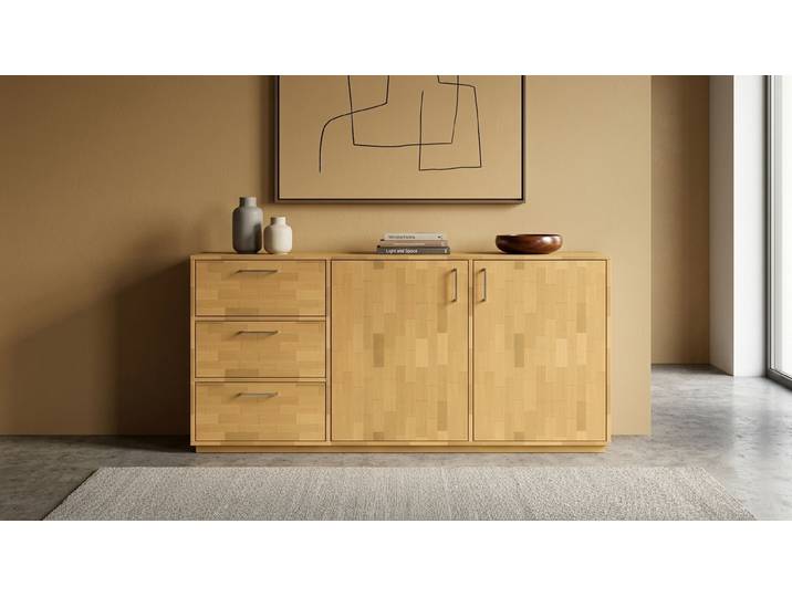 Modèle de buffet moderne sur mesure Hêtre Naturel huilé