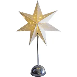 Best Season, Weihnachtsbeleuchtung, LED Standleuchte Cellcandle in Chrom und Weiss
