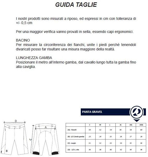 Pasol Pantaloncini ciclismo gravel  PANTA GRAVEL unisex