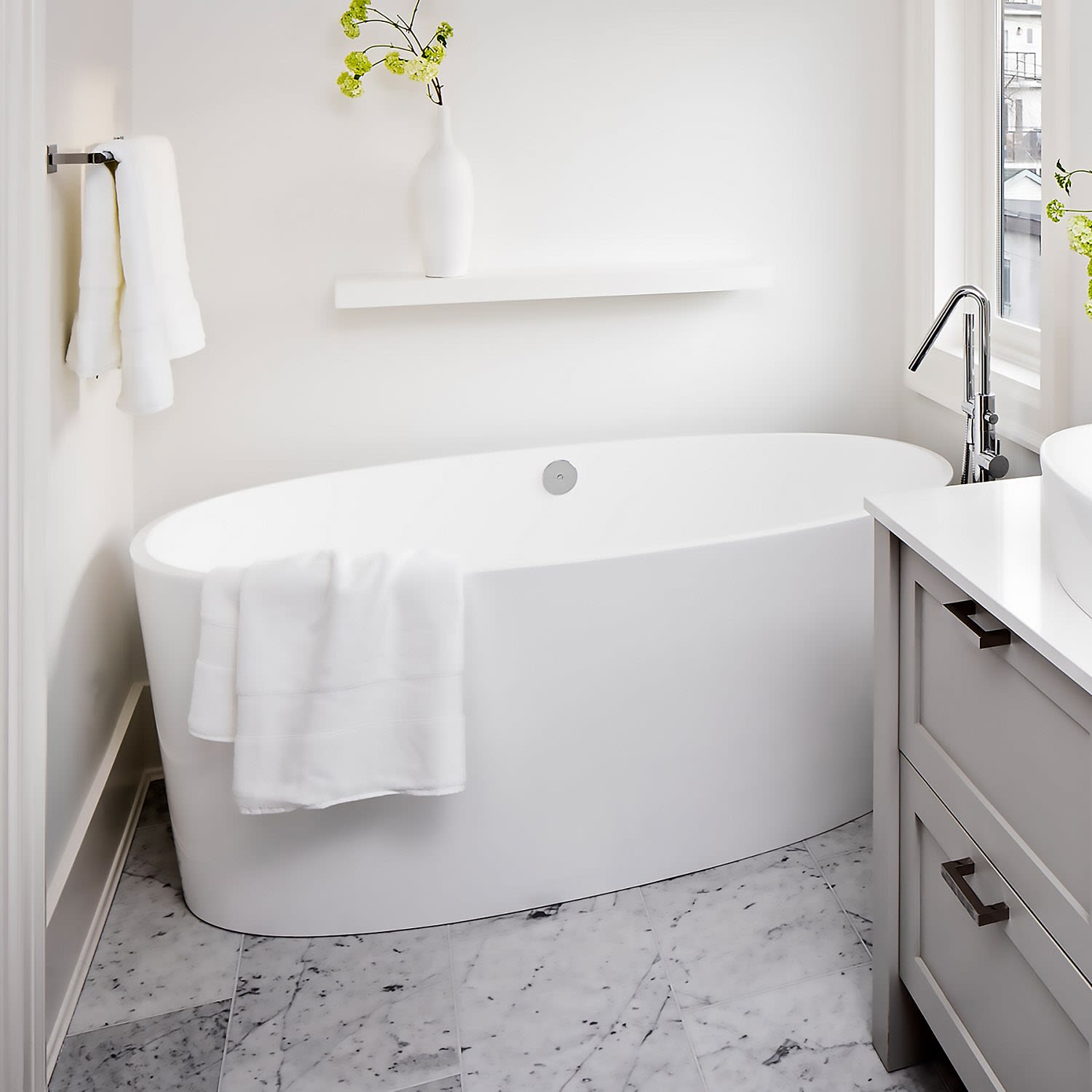 Victoria & Albert ios freistehende Badewanne, Badewannen, IOS-N-SW-NO, weiß