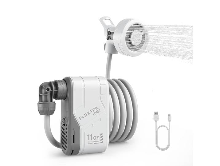 Douche de camping portable FLEXTAIL sans boîte, pompe de douche électrique, étanche IPX7 pour douche extérieure, lavage de voiture, lavage de vaisselle