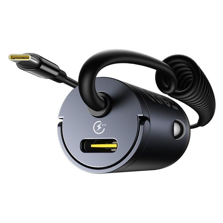 Baseus Tiny Star Mini Autoladegerät (inkl. C+C Kabel) 30W Cosmic Black (C00035001121-00)