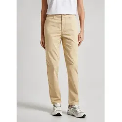 Pepe Jeans für Damen. PL211696 Tracy beige Hose (24/30), Lässig, Baumwolle, Nachhaltig