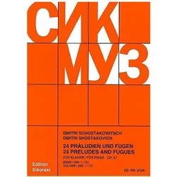 24 Praeludien und Fugen Op 87/1-12 1, Fachbücher von Dmitri Schostakowitsch