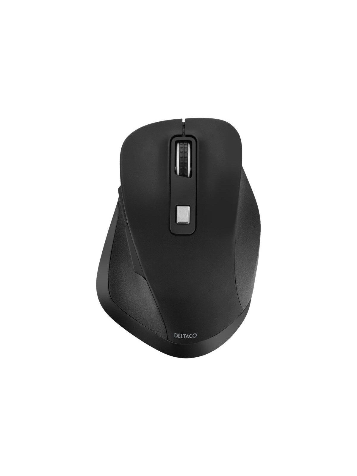 Deltaco Office ergonomic mouse silent clicks wir - Maus (Schwarz)