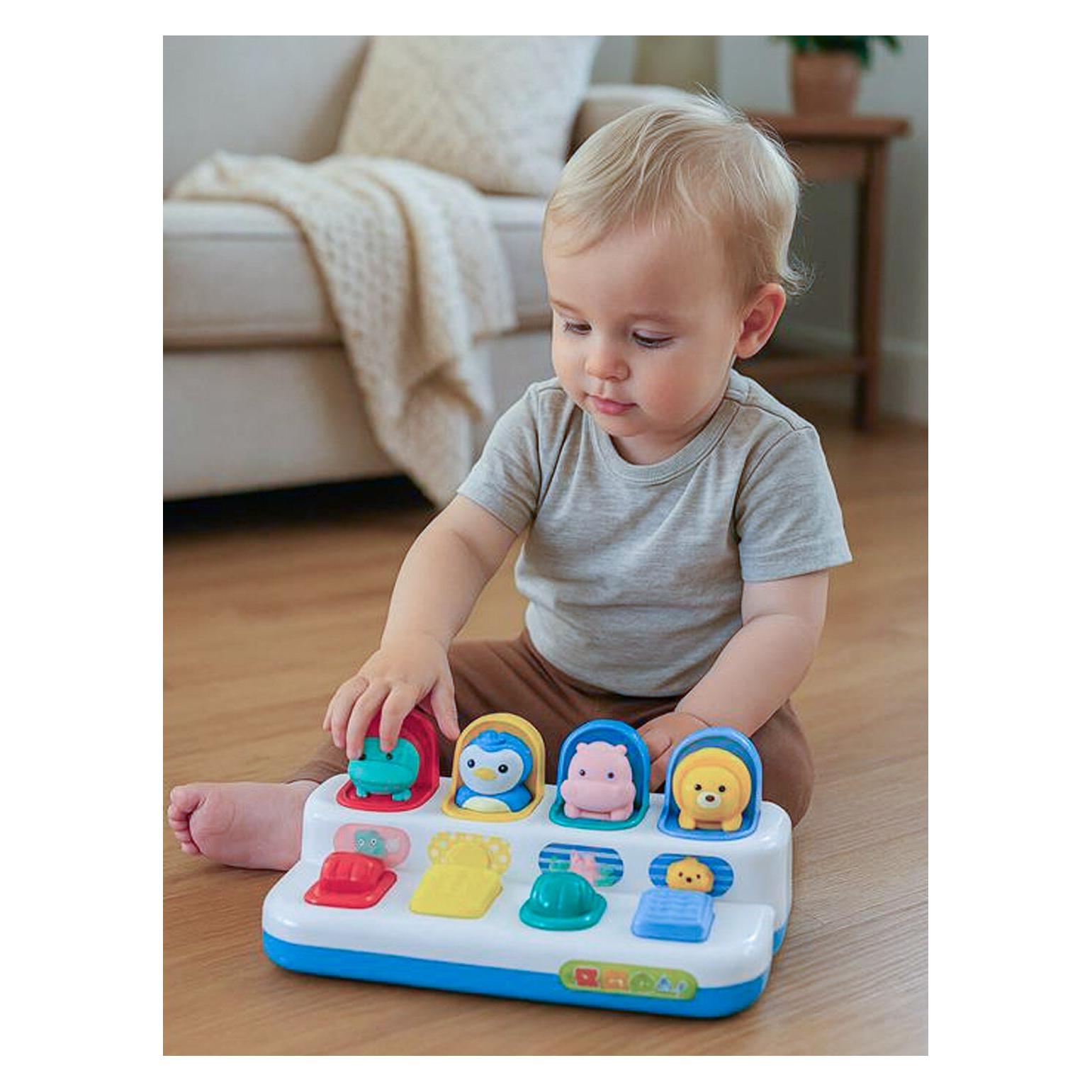 Baby Mix Interaktives Spielzeug Pop-Up-Fenster mit Tieren Peekaboo (57940727)