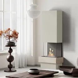 muenkel design Garda [moderner Design Ethanolkamin]: Jura (Schiefer beige) - Planika Senso - Weiß