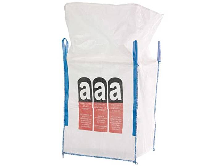 Safetytex Asbest Big Bag 90x90x110cm Schüttgutbehälter Entsorgung(10 Stück) 1000 kg Tragfähigkeit, reißfest, für Asbestabfälle, robuster Transportsack, sicheres Befüllen, langlebig