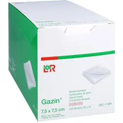 Gazin Mullkompresse 7,5x7,5 cm 8fach steril