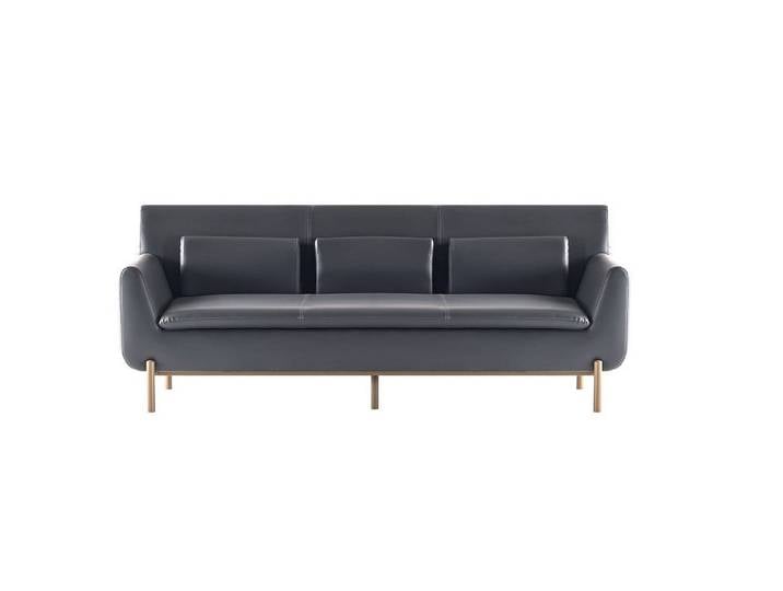Xlmoebel 3-Sitzer Sofa grau modern elegant funktional ergonomisch vielseitig, 1 Teile