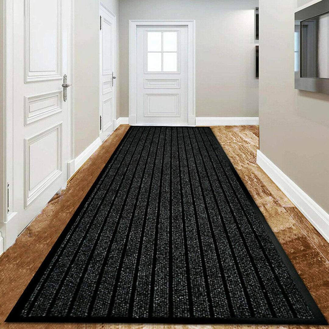 Latitude Run Beseris Area Rug Black 80 cm W x 300 cm L