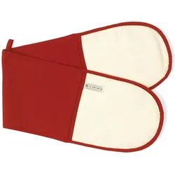 Le Creuset Doppelhandschuh, Backhandschuhe + Topflappen, Rot