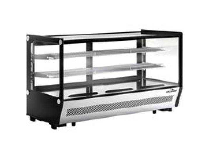 Vitrine réfrigérée positive de comptoir noire 242 Litres PREMIUM - GOLDINOX