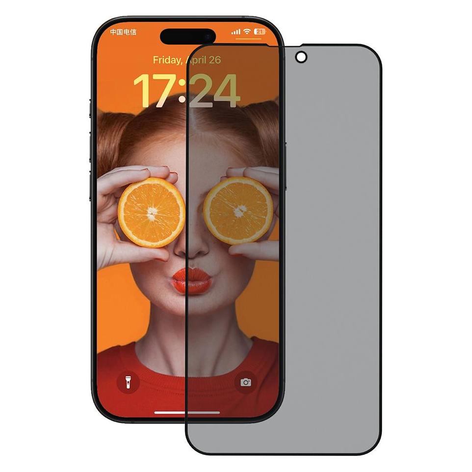 Anank 2.5D Transparentes Privacy (Korean LG Privacy Glue) Panzerglas für iPhone 16 Pro (Apple iPhone 16 Pro) (49185576)