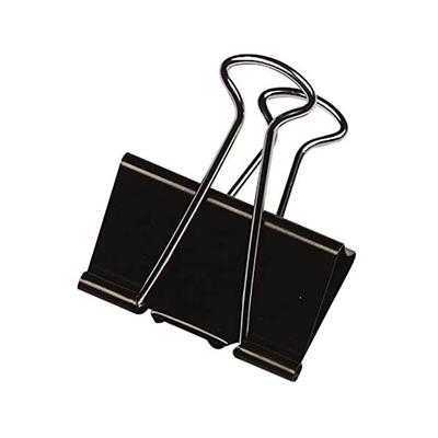 Q-Connect® KF01284 Foldback-Klammern - 32 mm, Klemmvolumen 13 mm, schwarz, 10 Stück