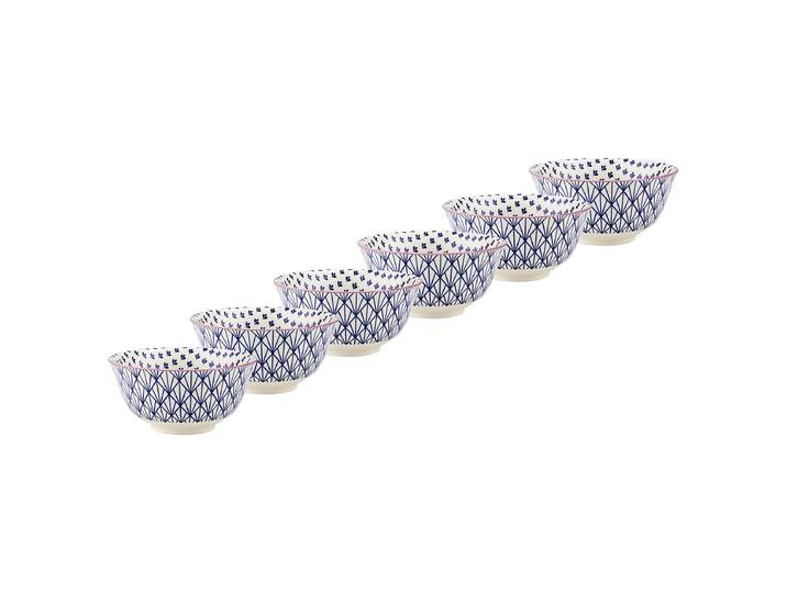 Schale ORNAMENTS 6er-Set Ø 15cm Blau