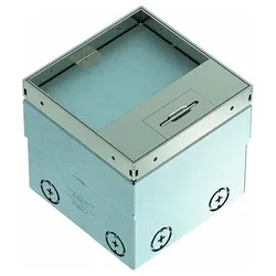OBO Bettermann Bodensteckdose komplett m.2-fach VDE-Steckdose Edel rostfrei A2